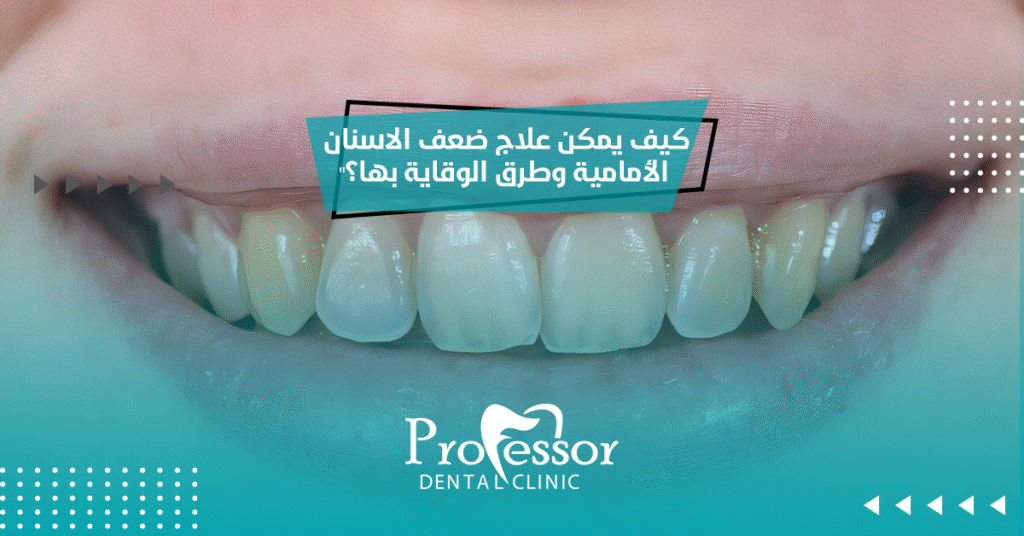 علاج ضعف الاسنان الامامية