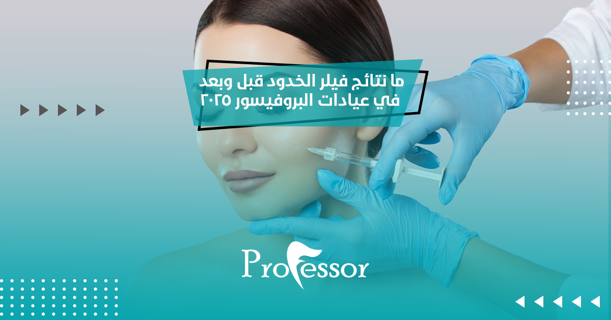 ما نتائج فيلر الخدود قبل وبعد في عيادات البروفيسور 2026